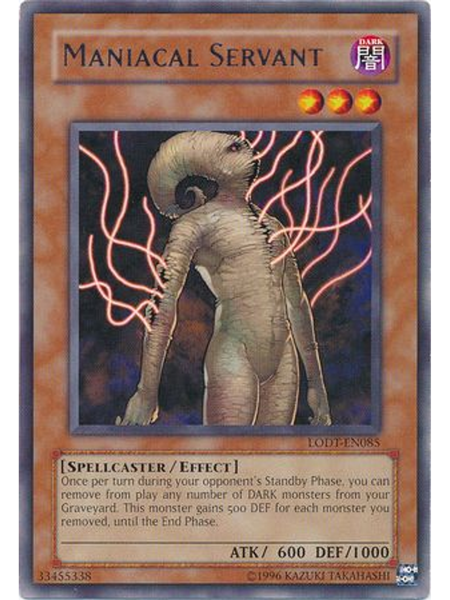 Maniacal Servant - LODT-EN085 - Rare Unlimited 1