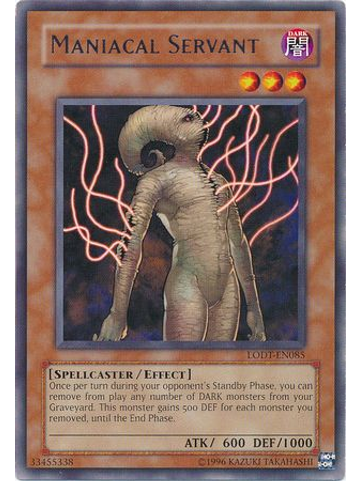 Maniacal Servant - LODT-EN085 - Rare Unlimited 1