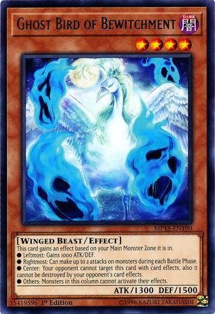 Ghost Bird of Bewitchment - MP18-EN190 - Rare 1st Edition