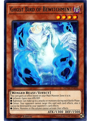 Ghost Bird of Bewitchment - MP18-EN190 - Rare 1st Edition