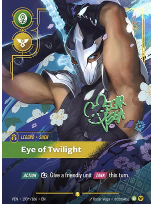 193/166 (Alternate Art) Shen - Eye of Twilight (Signature)