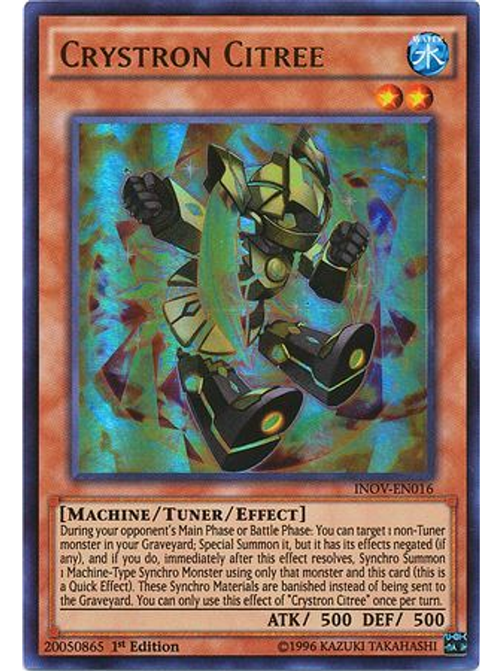 Crystron Citree - INOV-EN016 - Ultra Rare 1st Edition 1