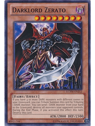 Darklord Zerato - LCYW-EN212 - Common Unlimited