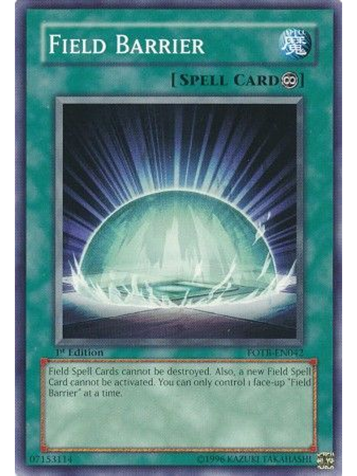 Field Barrier - FOTB-EN042 - Common 1st Edition 1