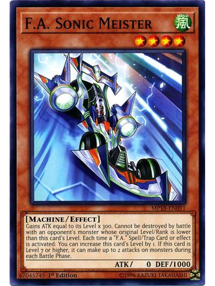 F.A. Sonic Meister - MP18-EN091 - Common 1st Edition 1