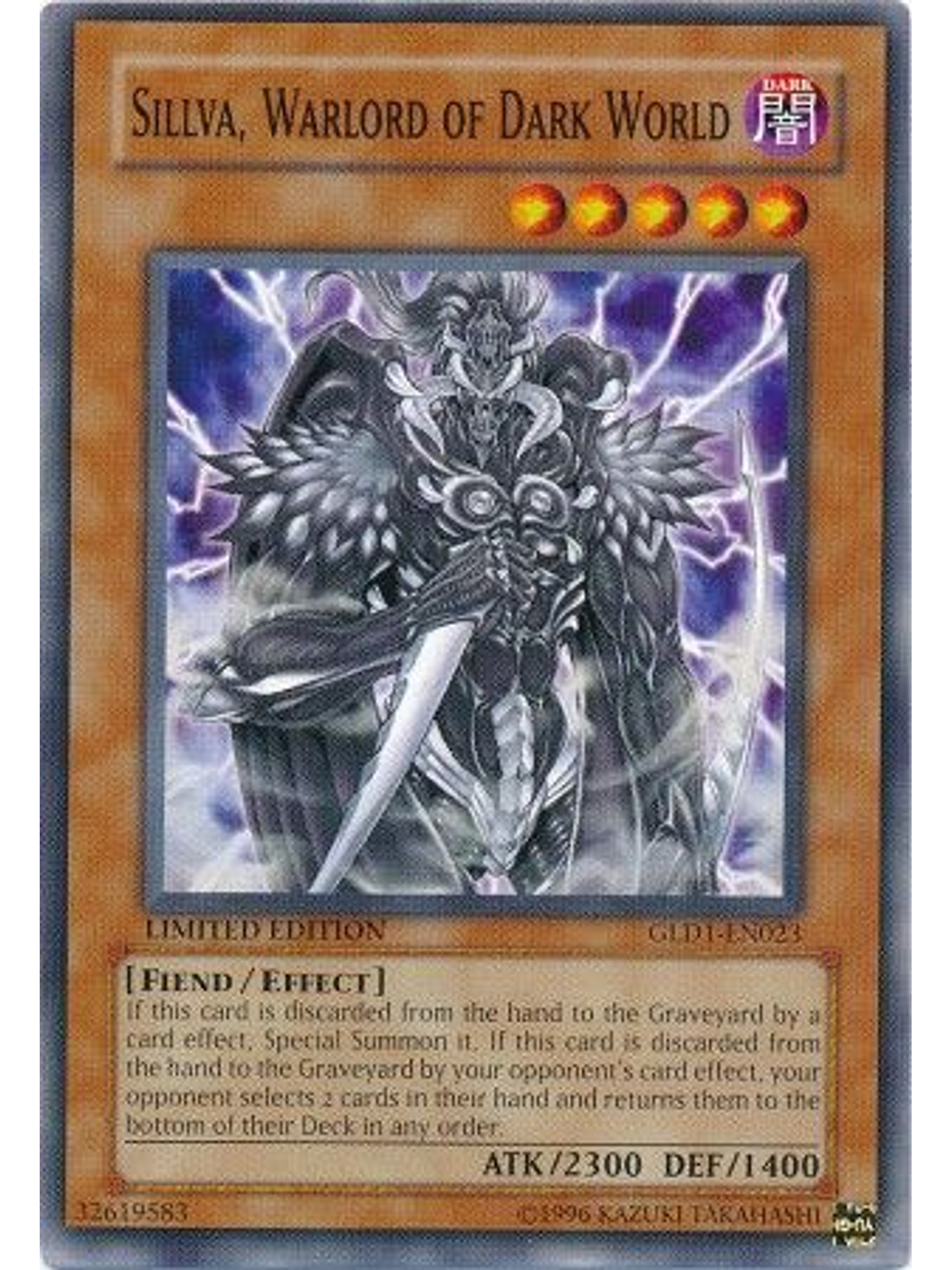 Sillva, Warlord of Dark World - GLD1-EN023 - Common 1