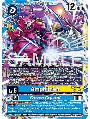 EX12-033 SR Amphimon/Frozen Crystal