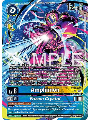 EX12-033 (Alternate Art) Amphimon/Frozen Crystal