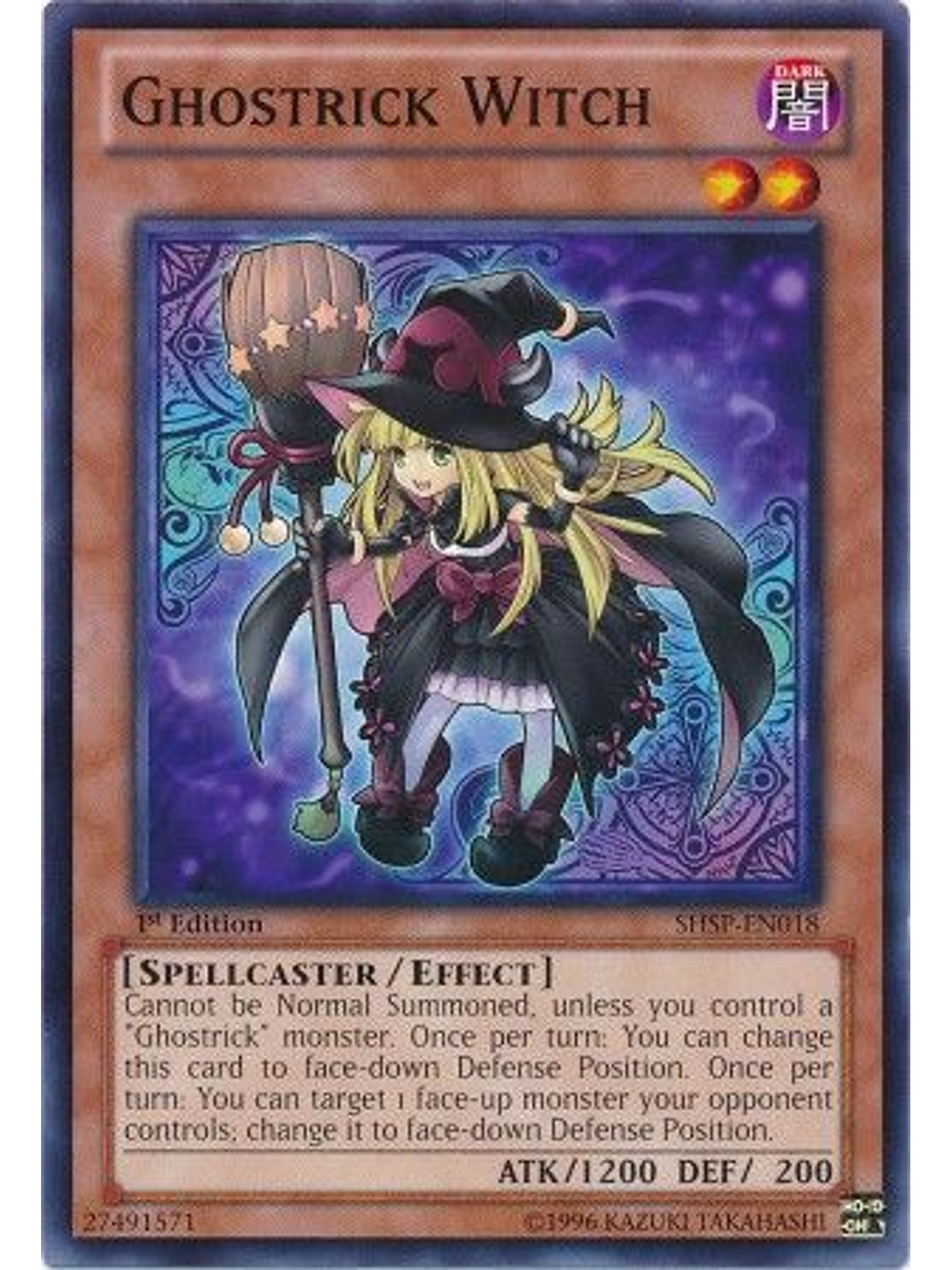 Ghostrick Witch - SHSP-EN018 - Common 1st Edition 1