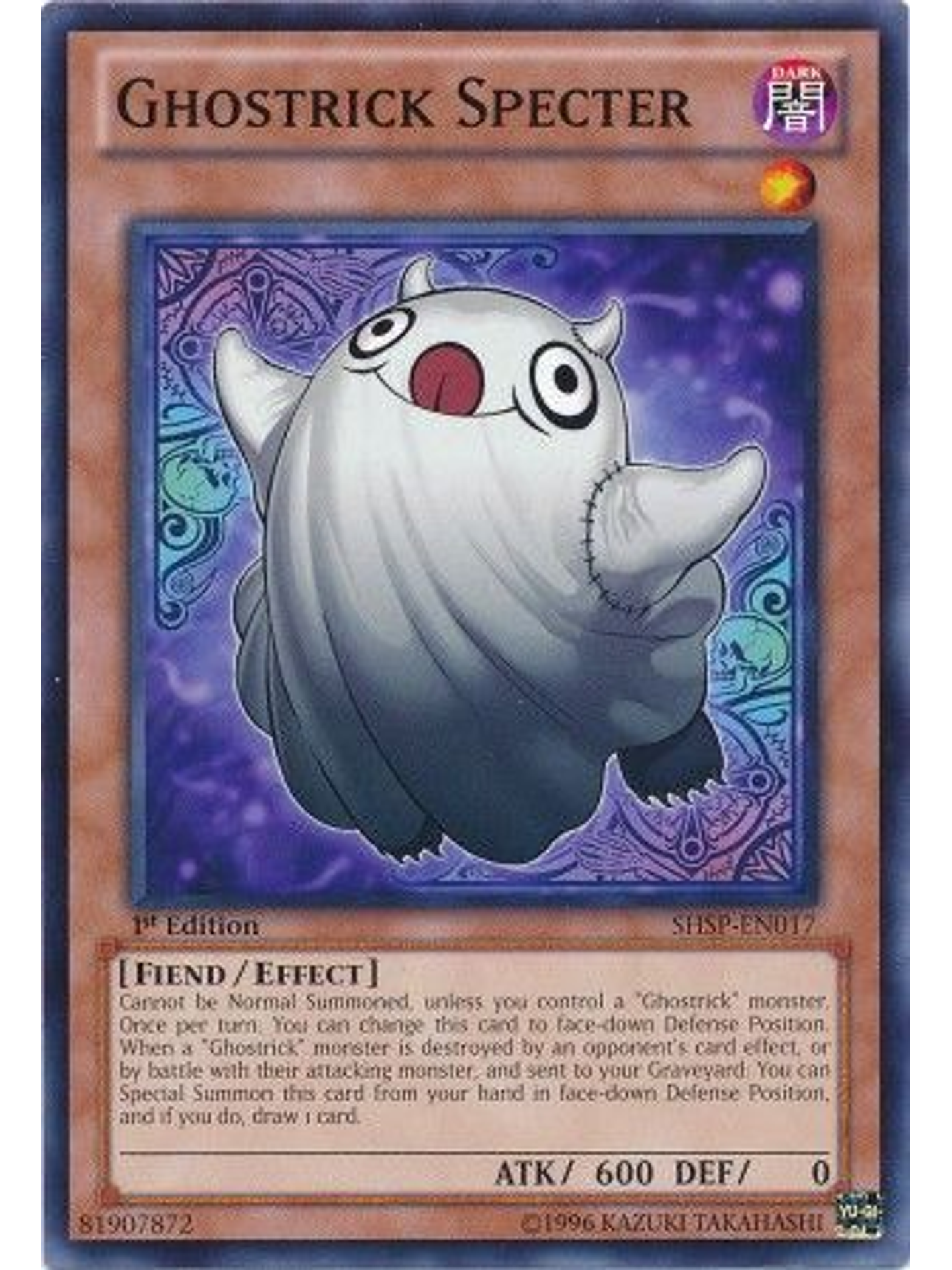 Ghostrick Specter - SHSP-EN017 - Common 1st Edition 1
