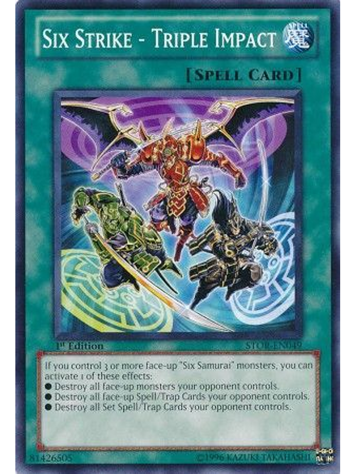 Six Strike - Triple Impact - STOR-EN049 - Common 1st Edition 1