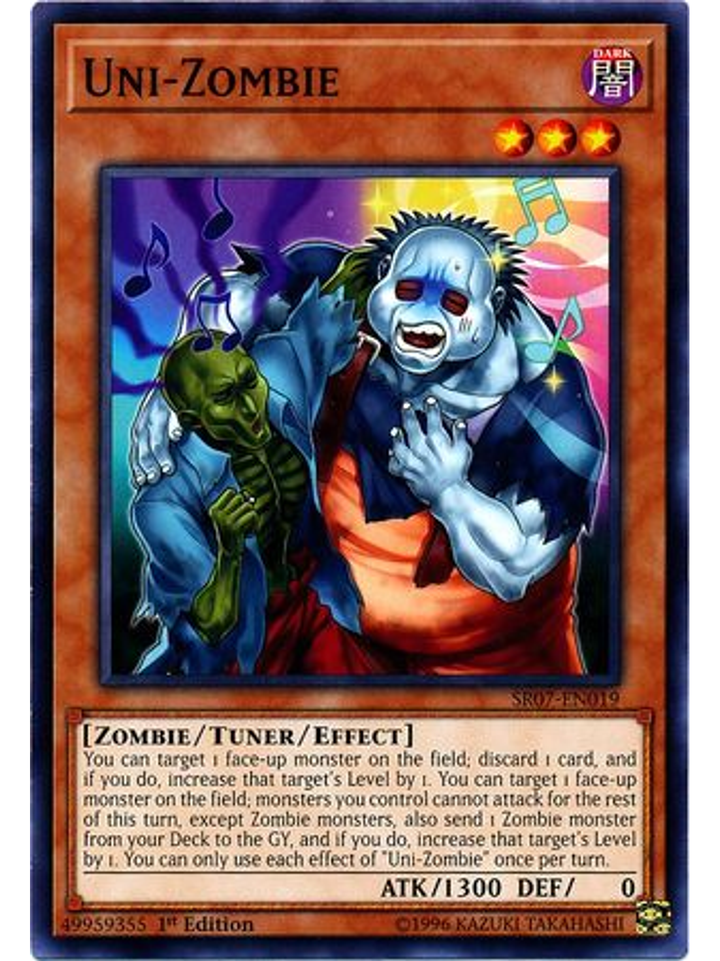 Uni-Zombie - SR07-EN019 - Common 1st Edition 1