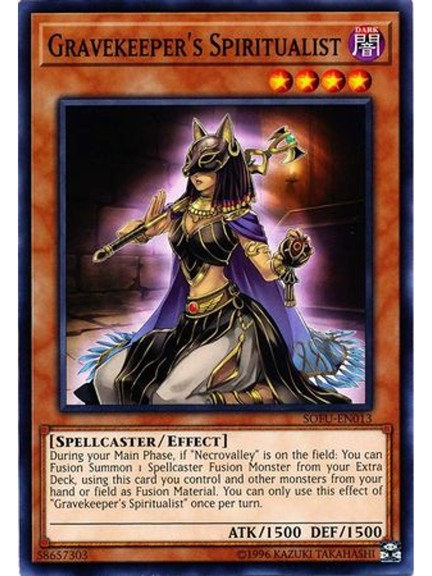 Gravekeeper's Spiritualist - SOFU-EN013 - Common Unlimited 1