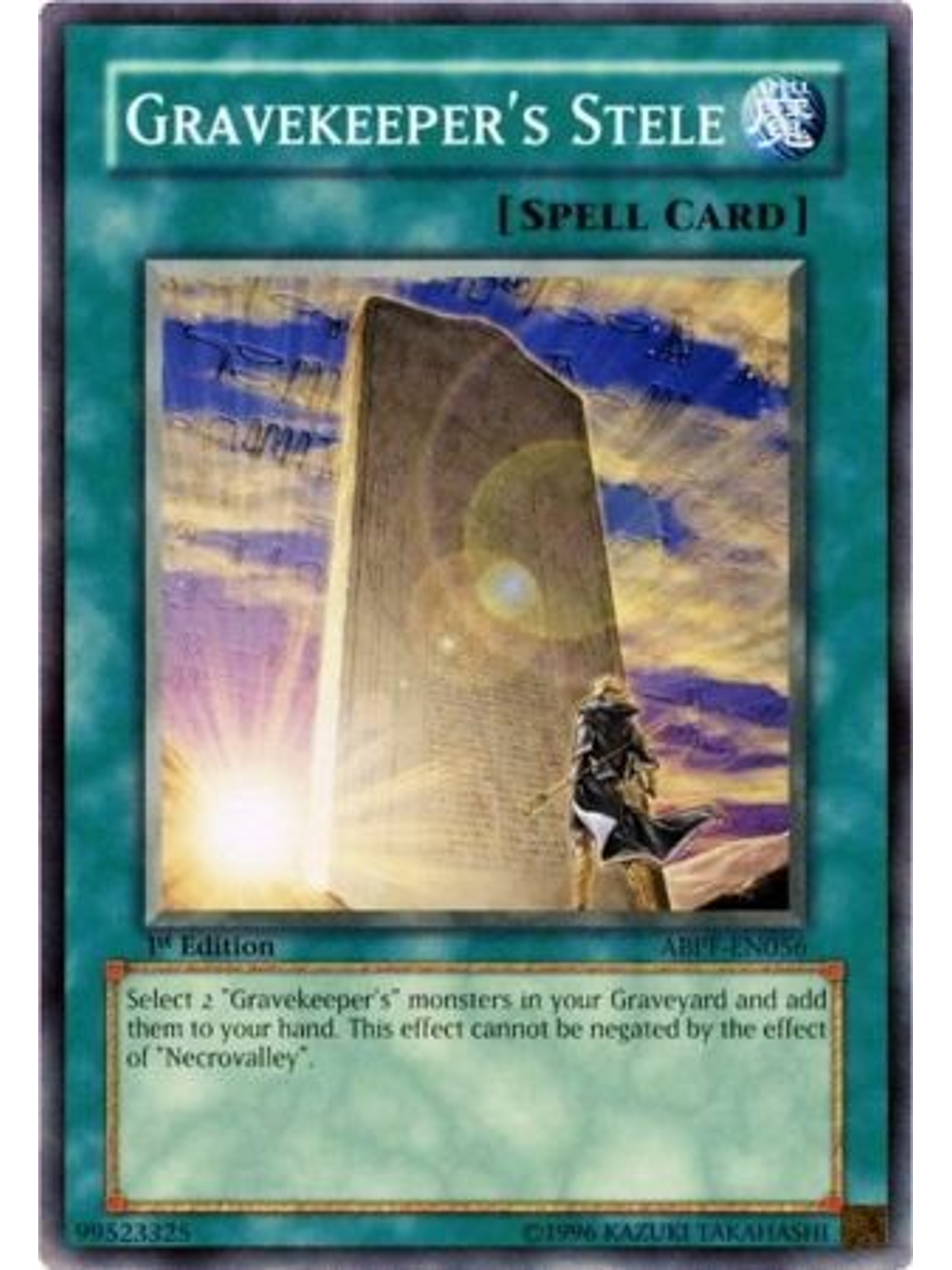 Gravekeeper's Stele - ABPF-EN056 - Common 1st Edition 1
