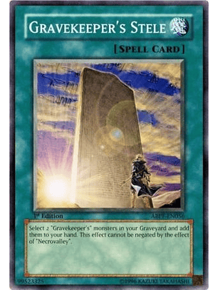 Gravekeeper's Stele - ABPF-EN056 - Common 1st Edition