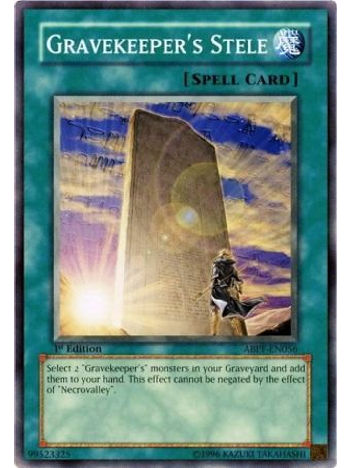 Gravekeeper's Stele - ABPF-EN056 - Common 1st Edition 1