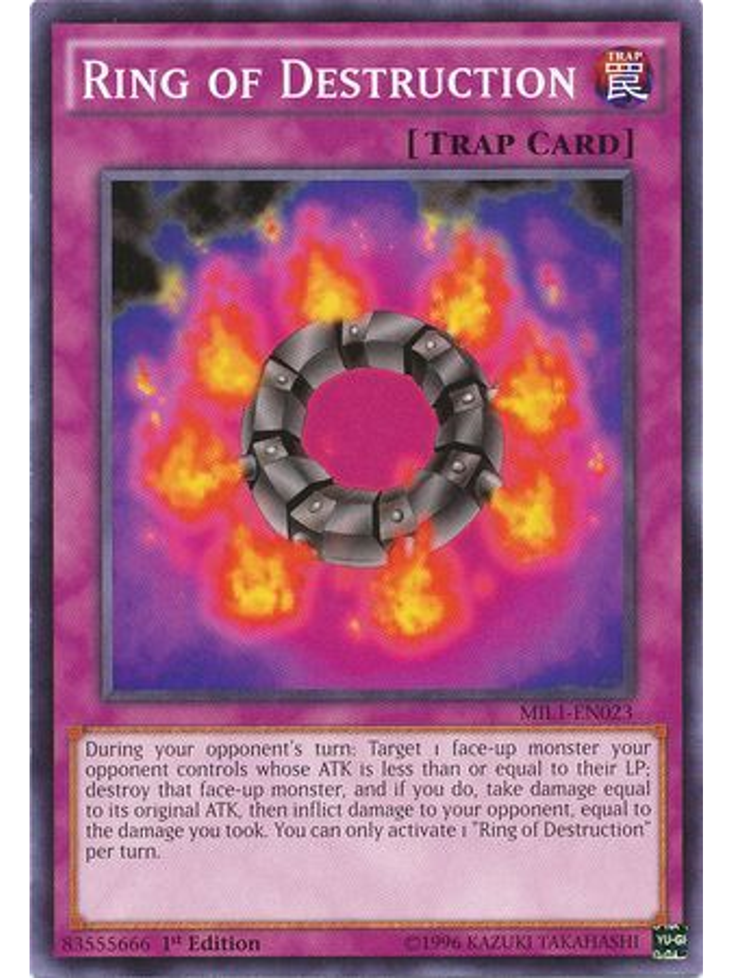 Ring of Destruction - MIL1-EN023 - Common 1st Edition 1