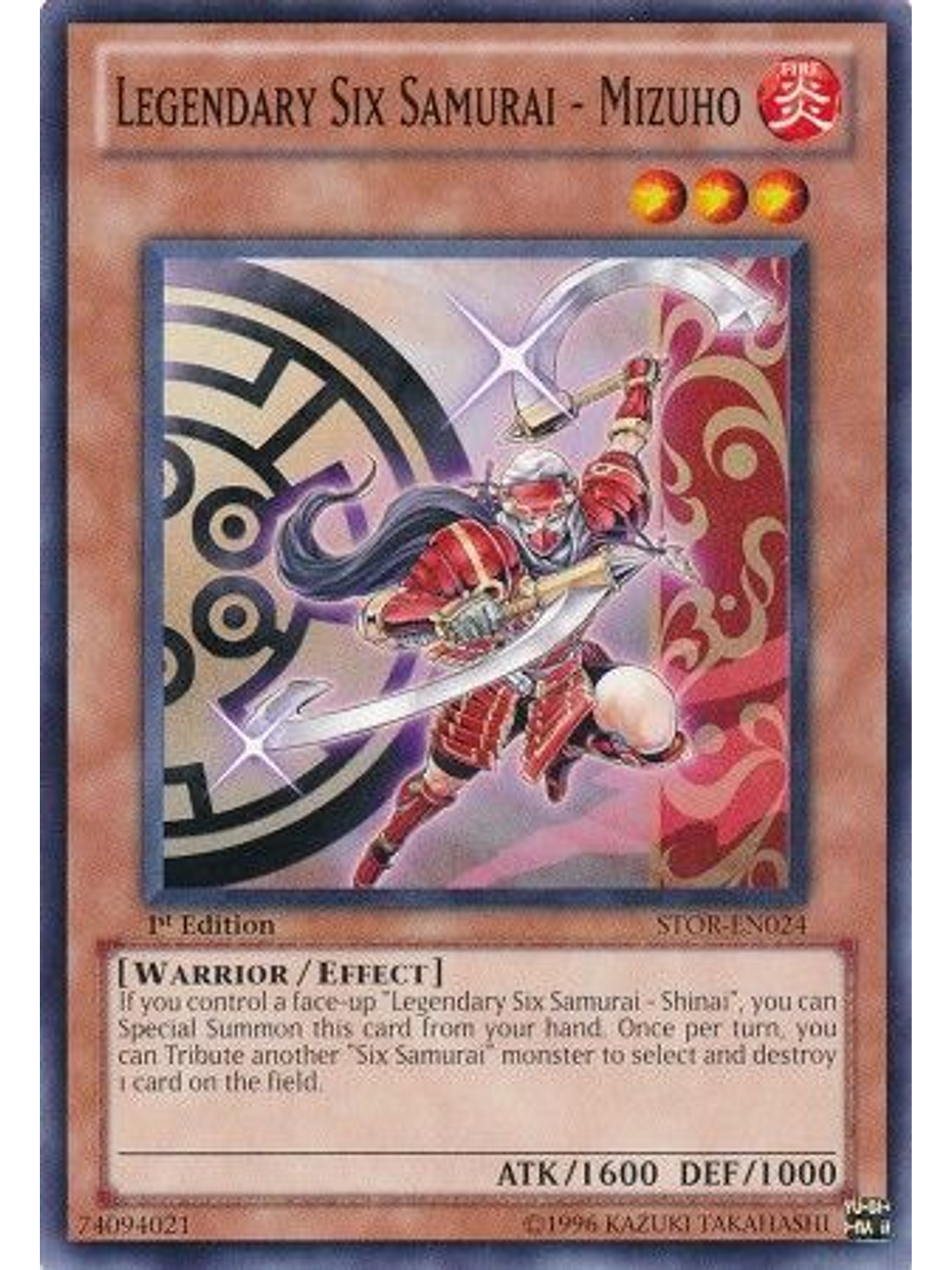 Legendary Six Samurai - Mizuho - STOR-EN024 - Common 1st Edition 1