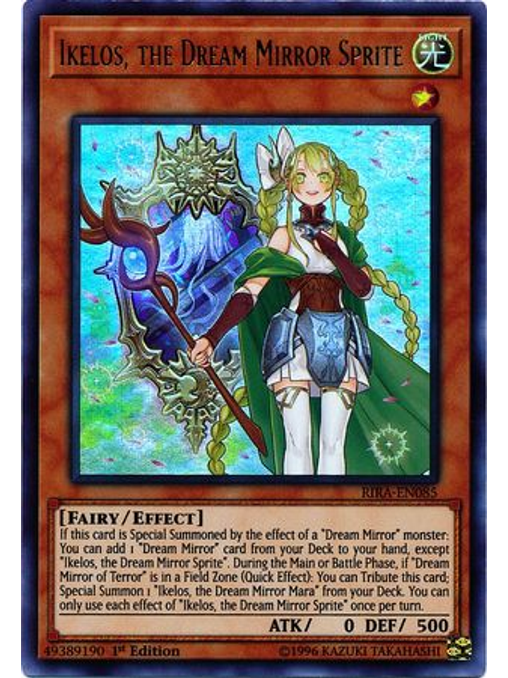 Ikelos, The Dream Mirror Sprite - rira-en085 - Ultra Rare 1st Edition 1