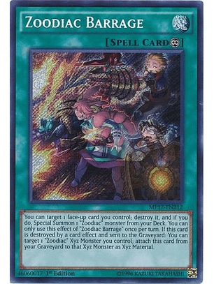 Zoodiac Barrage - mp17-en212 - Secret Rare 1st Edition