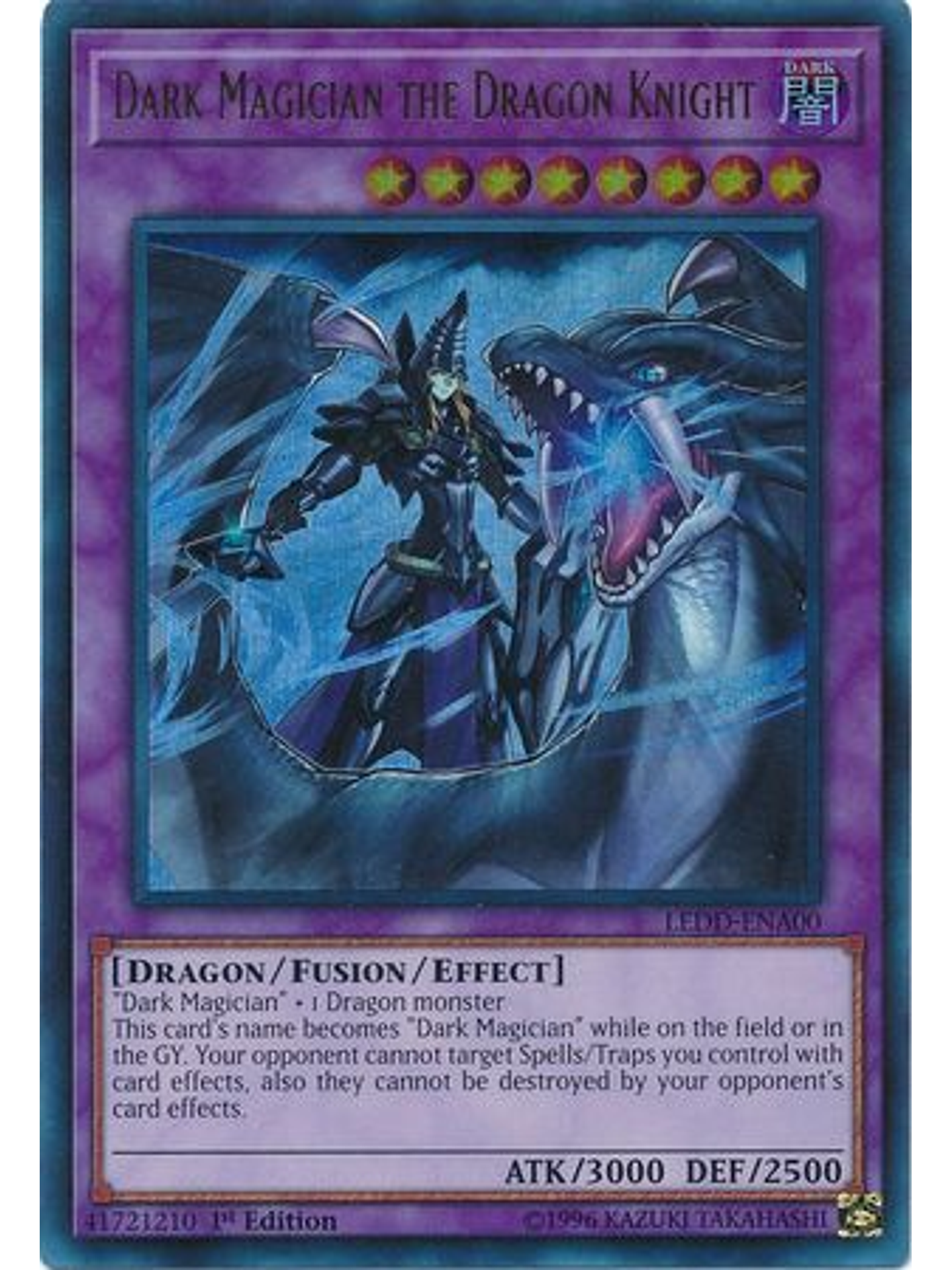 Dark Magician the Dragon Knight - LEDD-ENA00 - Ultra Rare 1st Edition 1