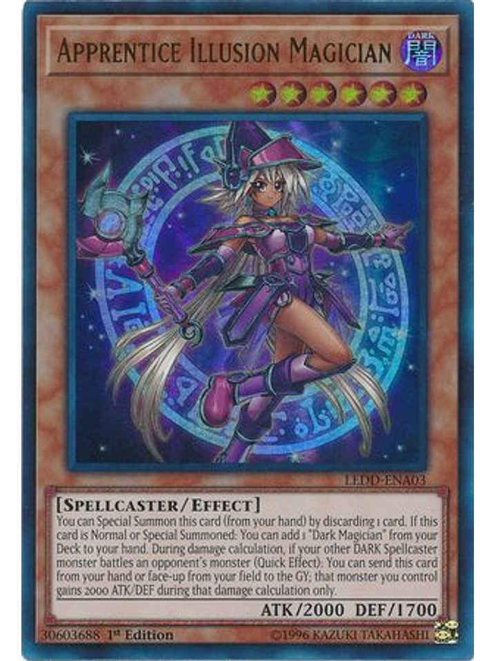 Apprentice Illusion Magician - LEDD-ENA03 - Ultra Rare 1st Edition 1