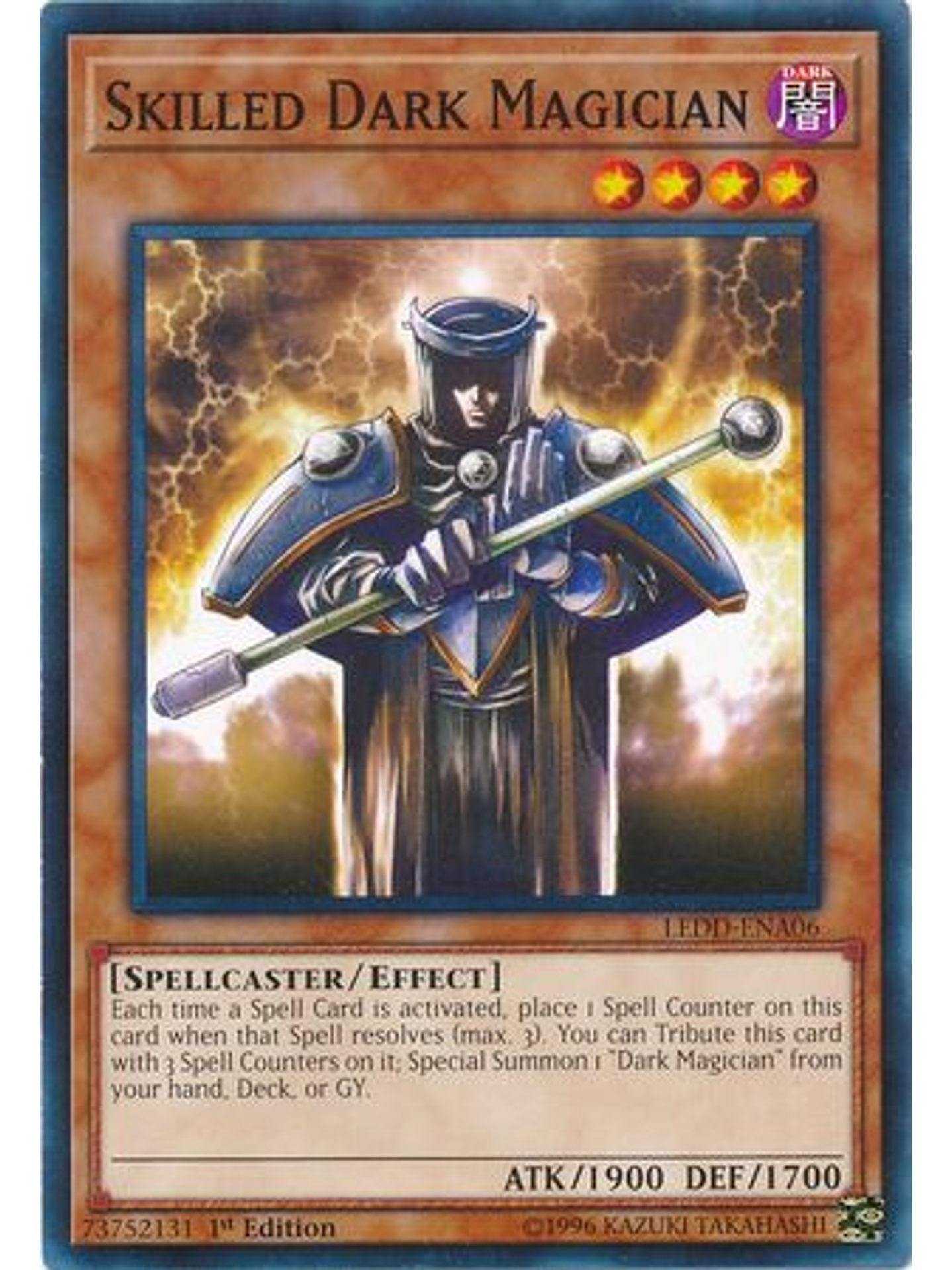 Skilled Dark Magician - LEDD-ENA06 - Common 1st Edition 1