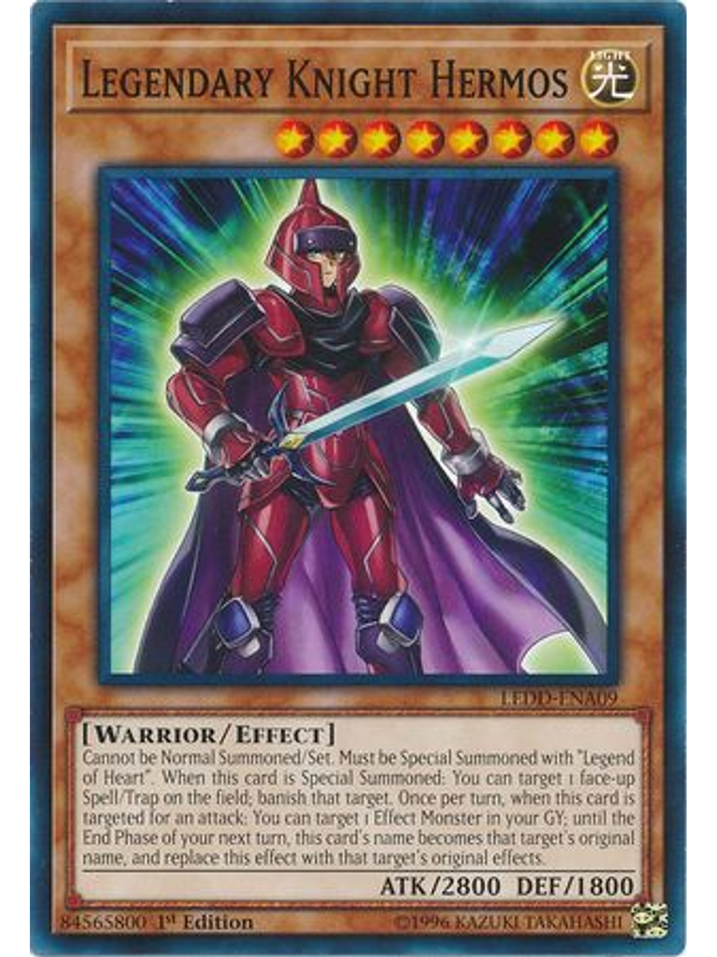 Legendary Knight Hermos - LEDD-ENA09 - Common 1st Edition 1