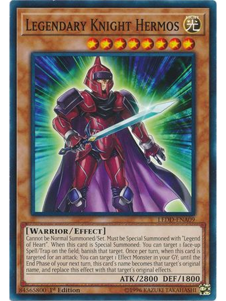 Legendary Knight Hermos - LEDD-ENA09 - Common 1st Edition 1