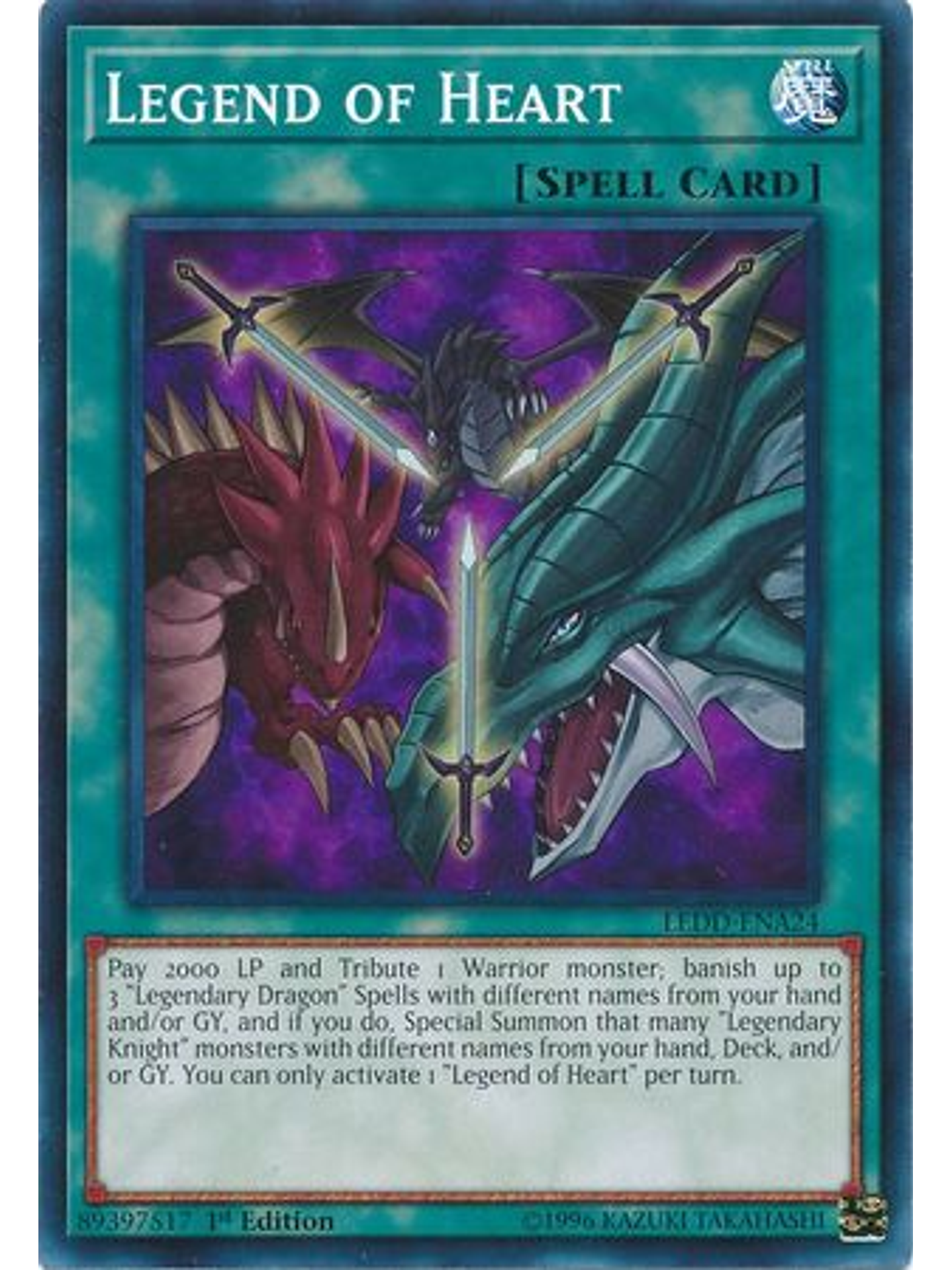 Legend of Heart - LEDD-ENA24 - Common 1st Edition 1