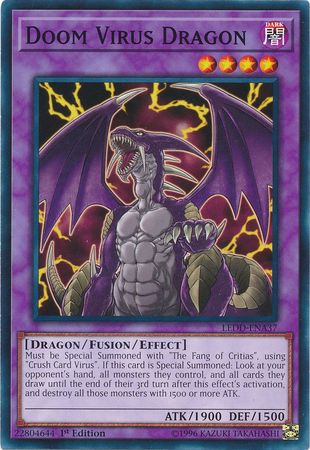 Doom Virus Dragon - LEDD-ENA37 - Common 1st Edition