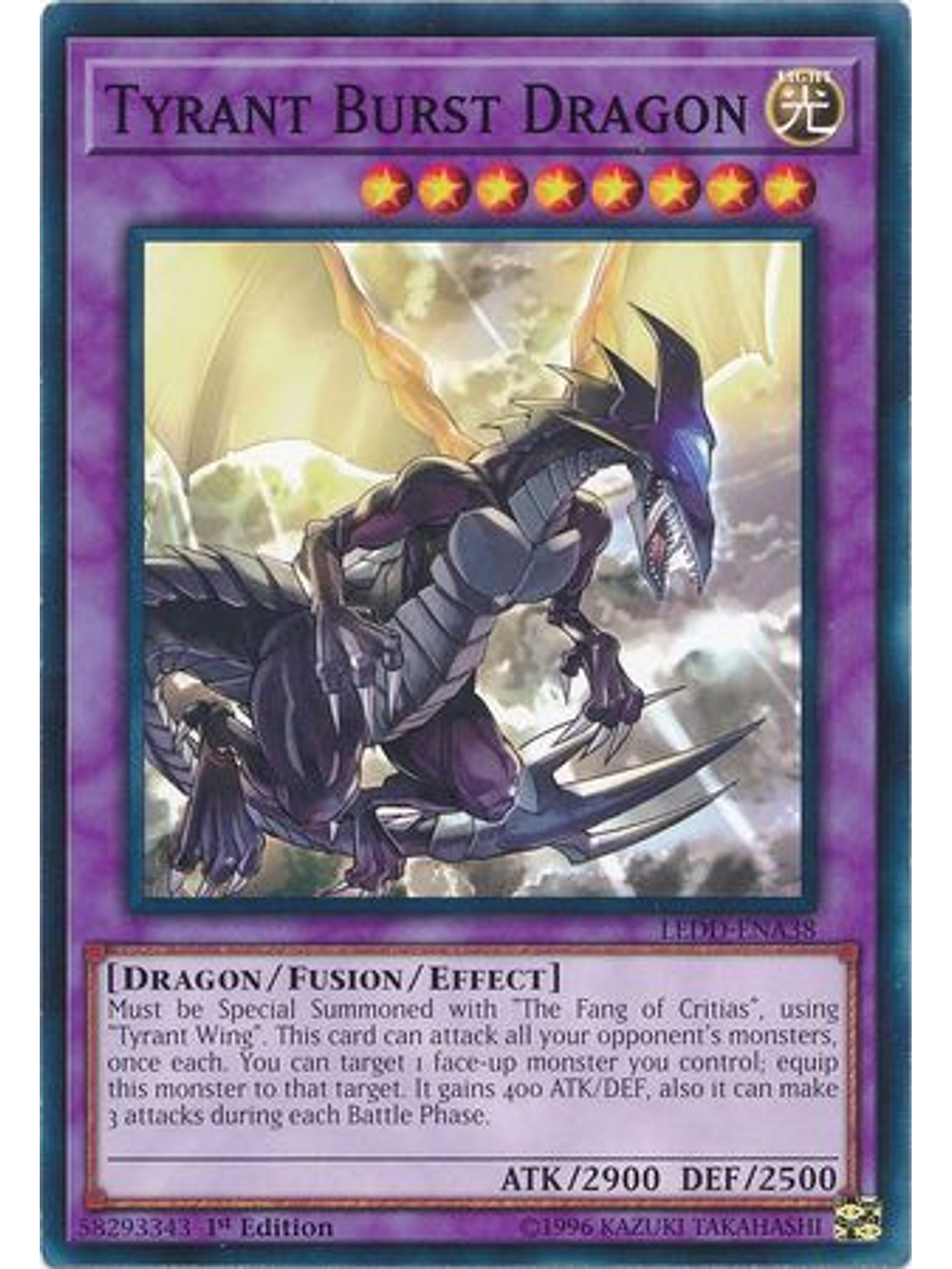 Tyrant Burst Dragon - LEDD-ENA38 - Common 1st Edition 1