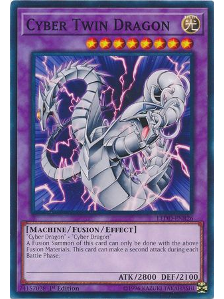 Cyber Twin Dragon - LEDD-ENB26 - Common 1st Edition 1