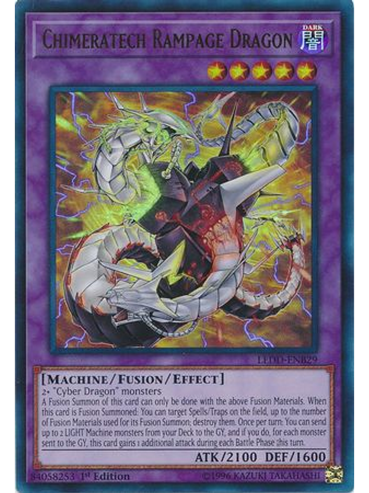 Chimeratech Rampage Dragon - LEDD-ENB29 - Ultra Rare 1st Edition 1