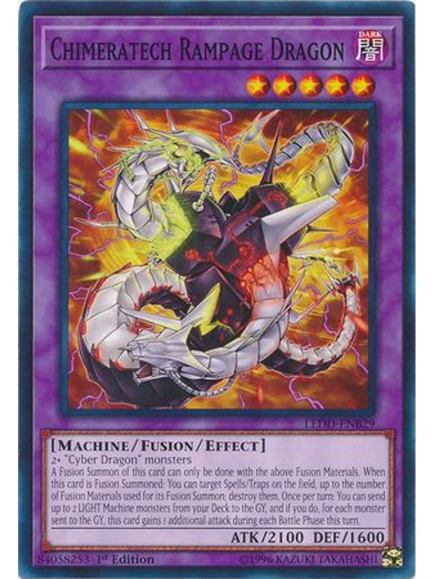 Chimeratech Rampage Dragon - LEDD-ENB29 - Common 1st Edition 1