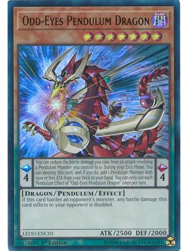 Odd-Eyes Pendulum Dragon - LEDD-ENC01 - Ultra Rare 1st Edition 1