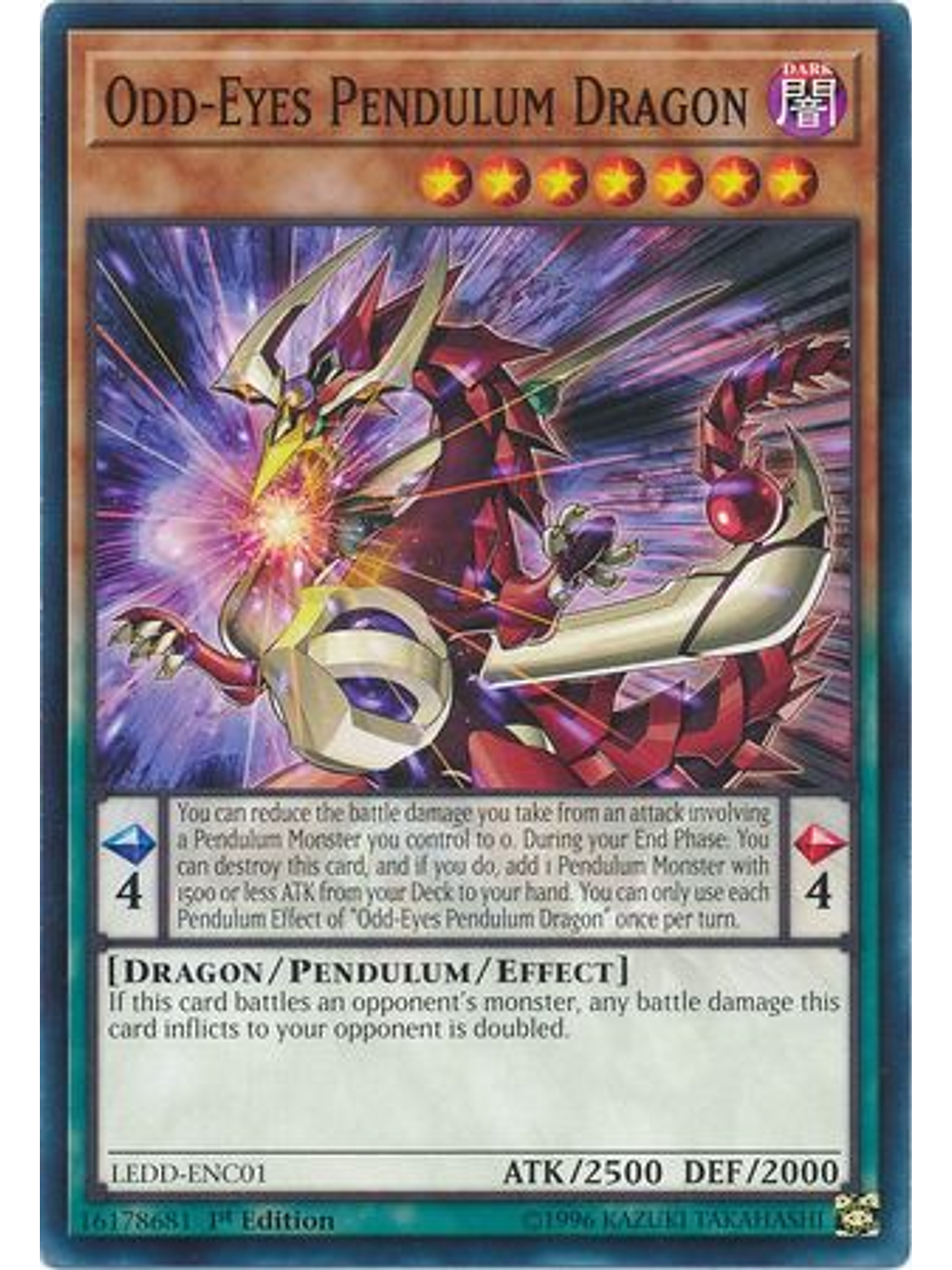 Odd-Eyes Pendulum Dragon - LEDD-ENC01 - Common 1st Edition 1