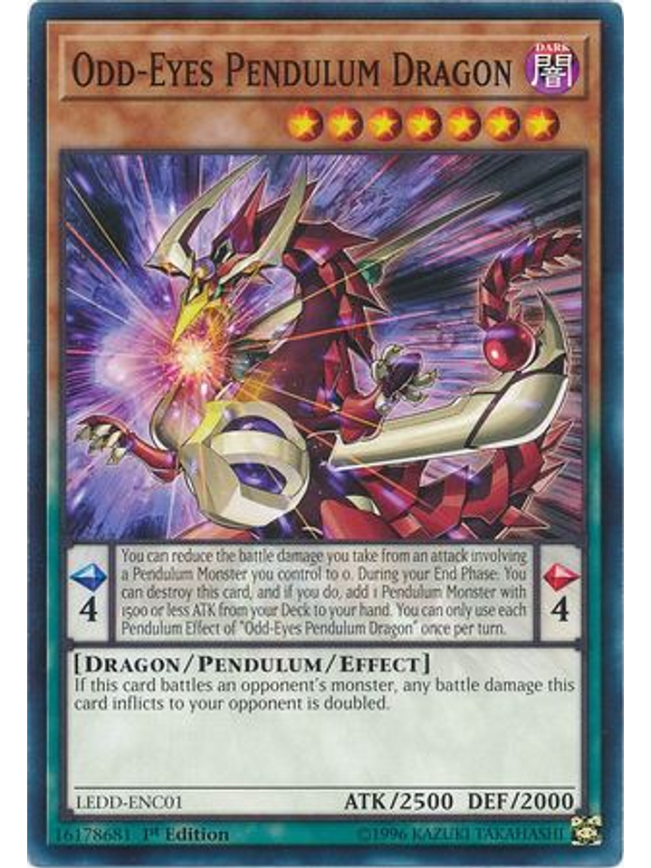 Odd-Eyes Pendulum Dragon - LEDD-ENC01 - Common 1st Edition 1