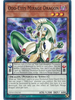 Odd-Eyes Mirage Dragon - LEDD-ENC05 - Common 1st Edition