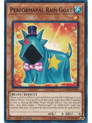 Performapal Rain Goat - LEDD-ENC09 - Common 1st Edition