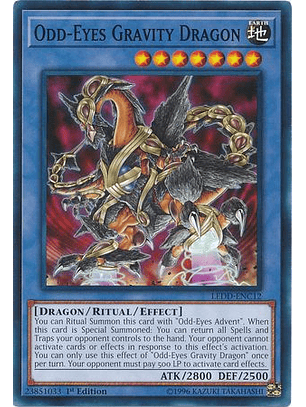 Odd-Eyes Gravity Dragon - LEDD-ENC12 - Common 1st Edition