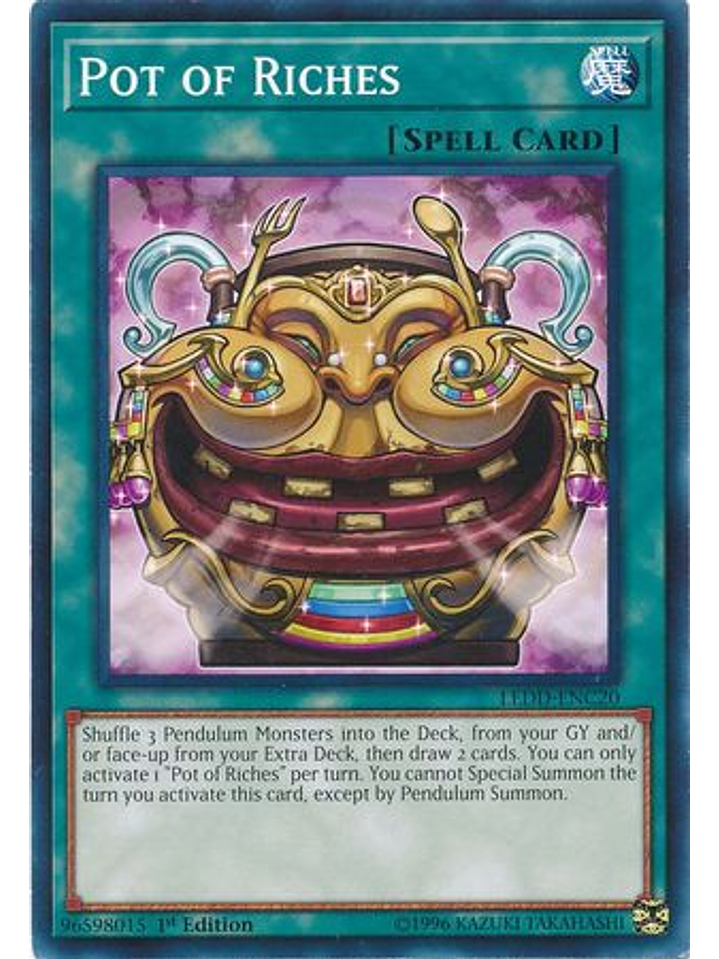 Pot of Riches - LEDD-ENC20 - Common 1st Edition 1
