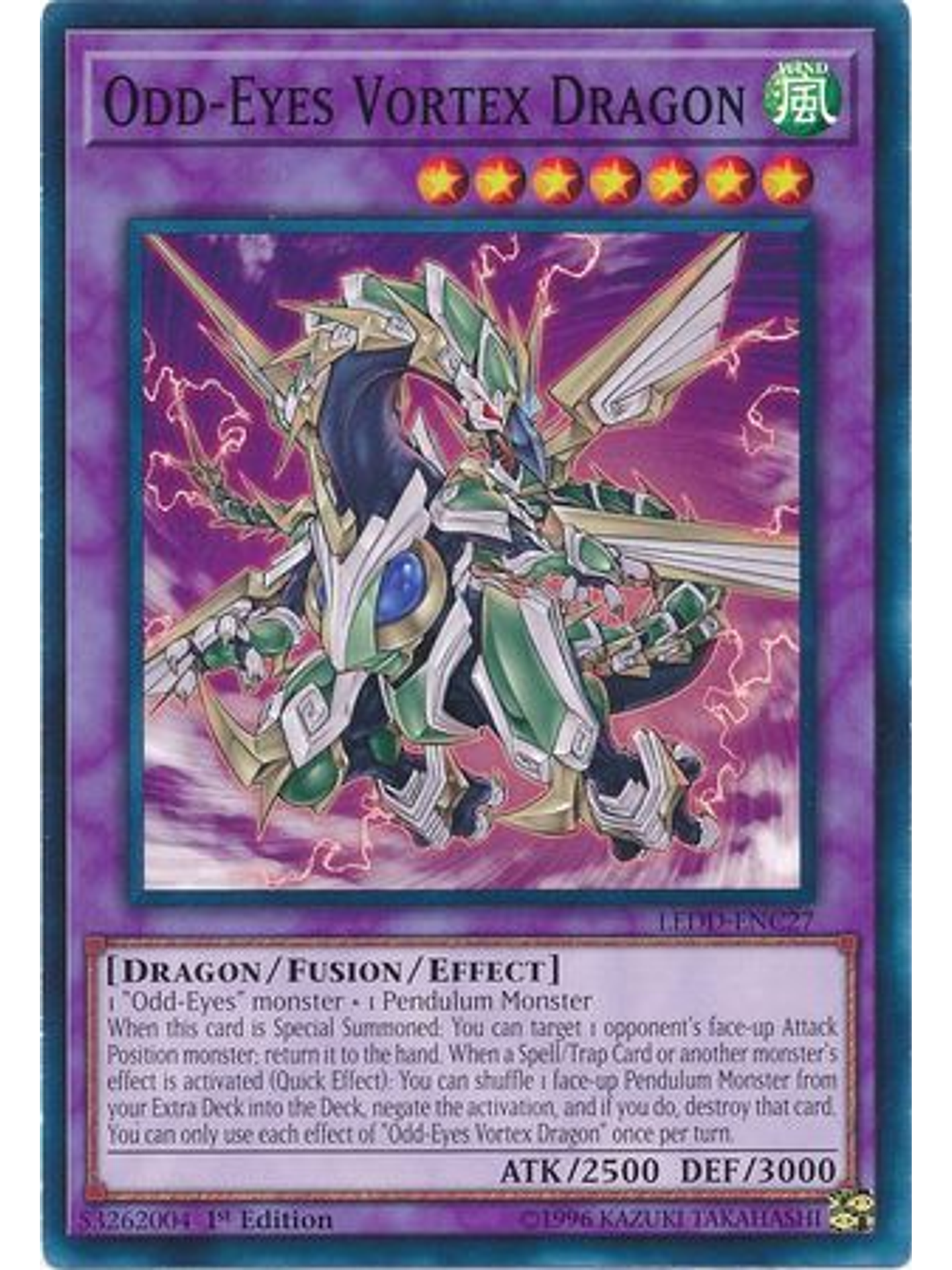 Odd-Eyes Vortex Dragon - LEDD-ENC27 - Common 1st Edition 1