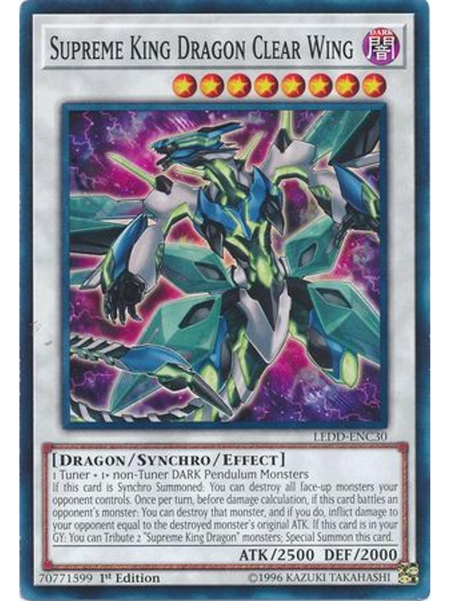 Supreme King Dragon Clear Wing - LEDD-ENC30 - Common 1st Edition 1