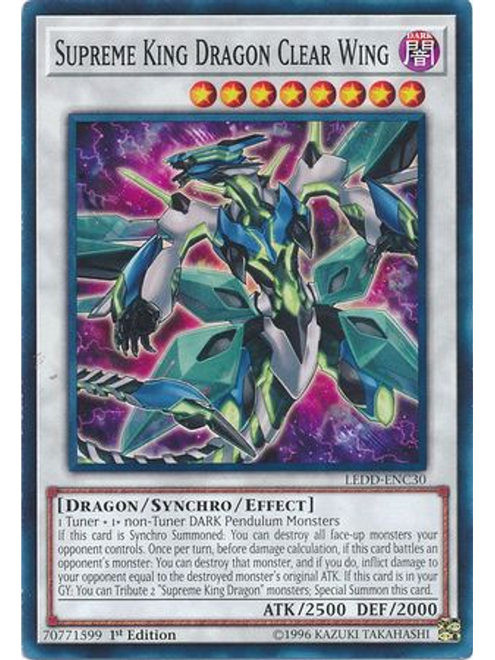 Supreme King Dragon Clear Wing - LEDD-ENC30 - Common 1st Edition 1