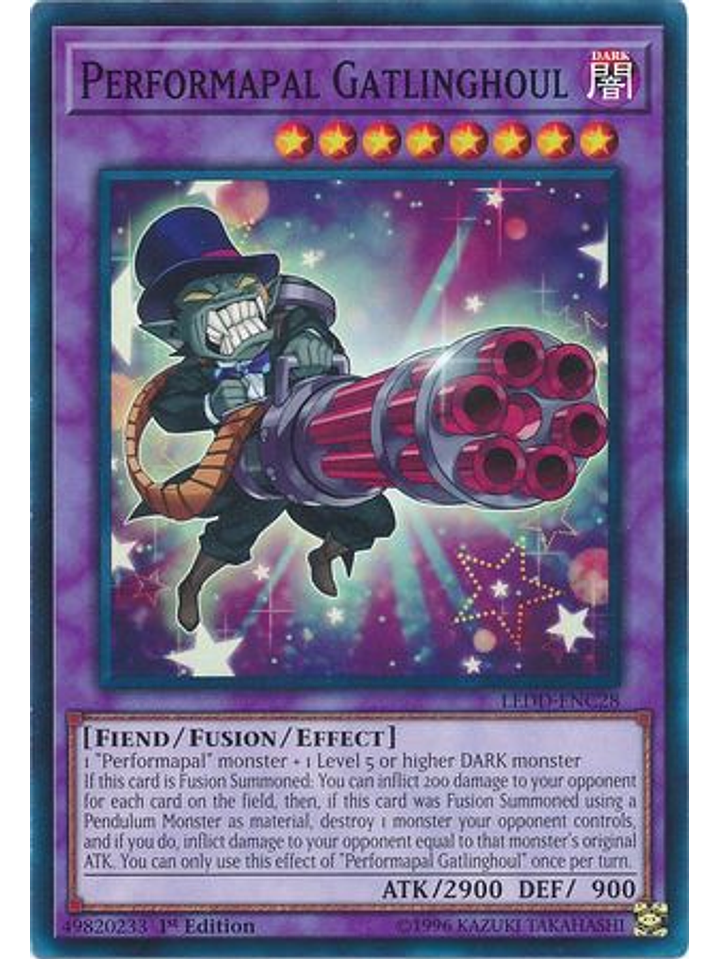 Performapal Gatlinghoul - LEDD-ENC28 - Common 1st Edition 1