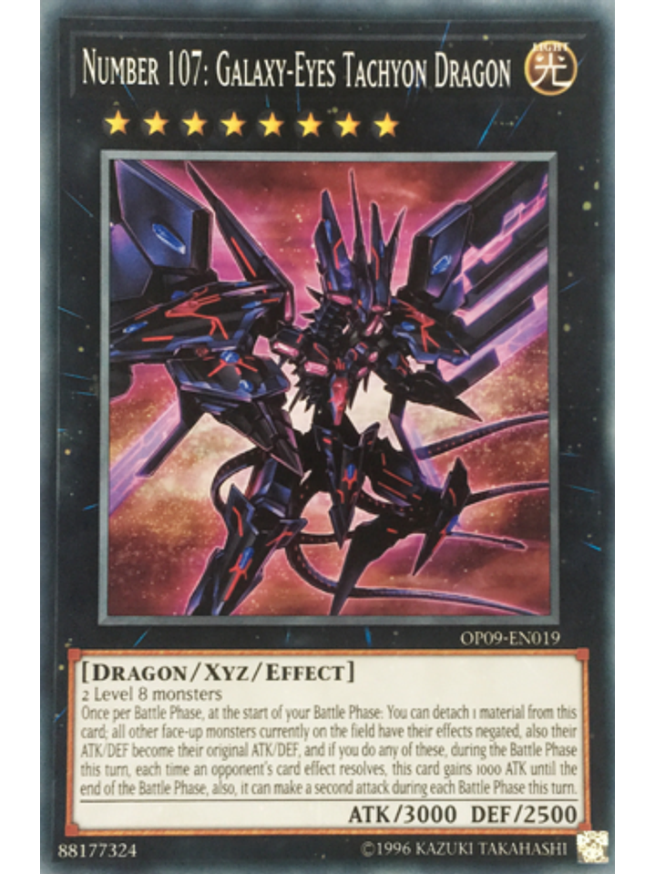 Number 107: Galaxy-Eyes Tachyon Dragon - OP09-EN019 - Common 1