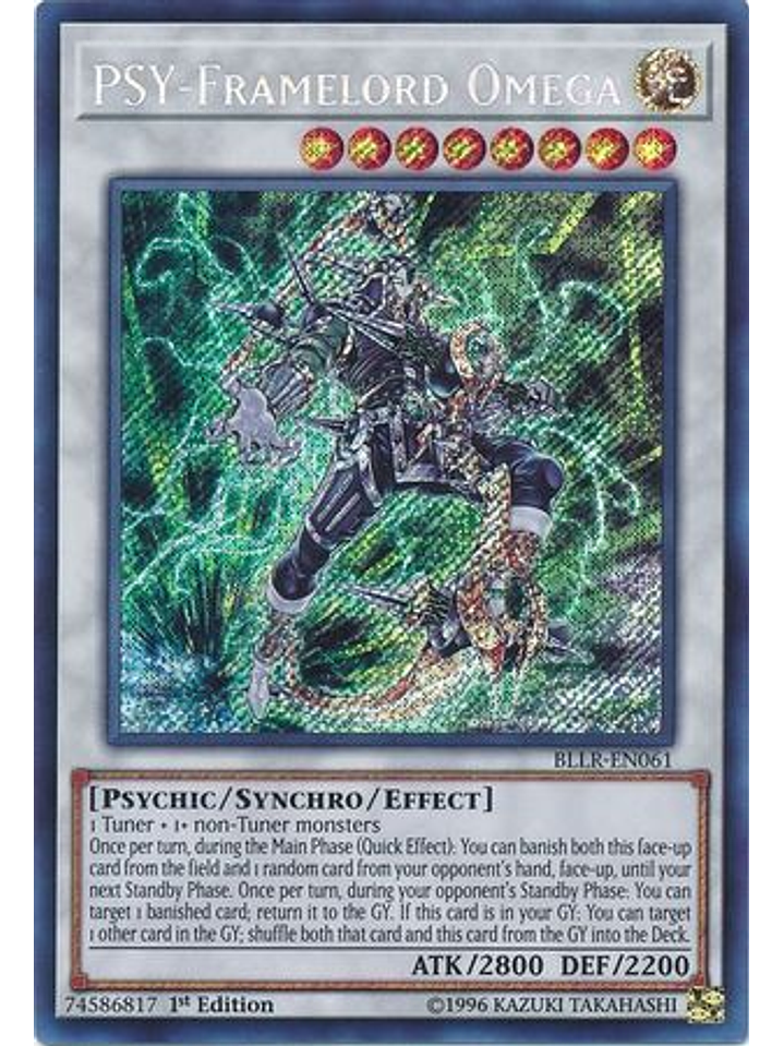 PSY-Framelord Omega - BLLR-EN061 - Secret Rare 1st Edition 1