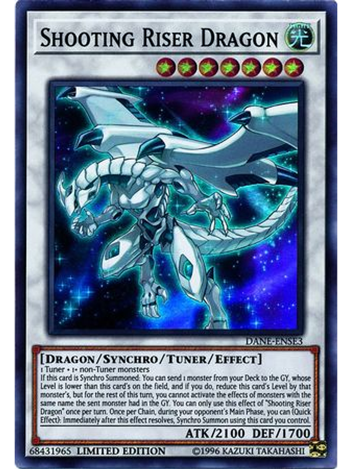 Shooting Riser Dragon - DANE-ENSE3 - Super Rare Limited Edition 1