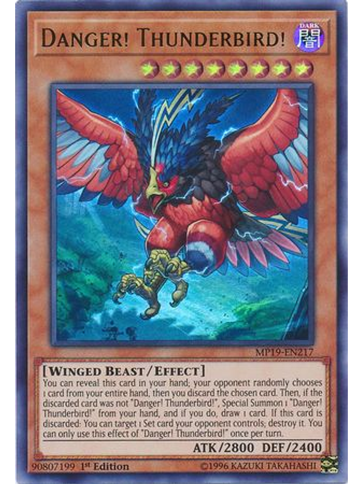 Danger! Thunderbird! - MP19-EN217 - Ultra Rare 1st Edition 1